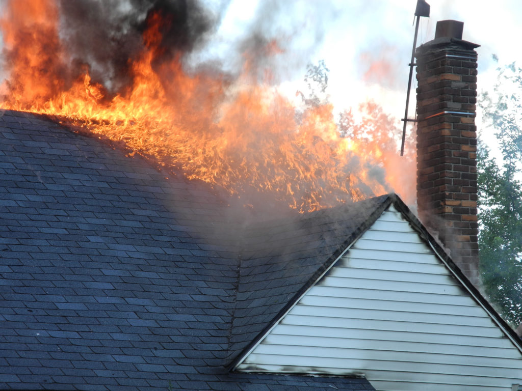 Roof Fire Damage - Fire Damage Restoration 